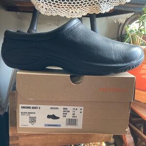 Merrell Black Loafers Slip-Ons Shoes